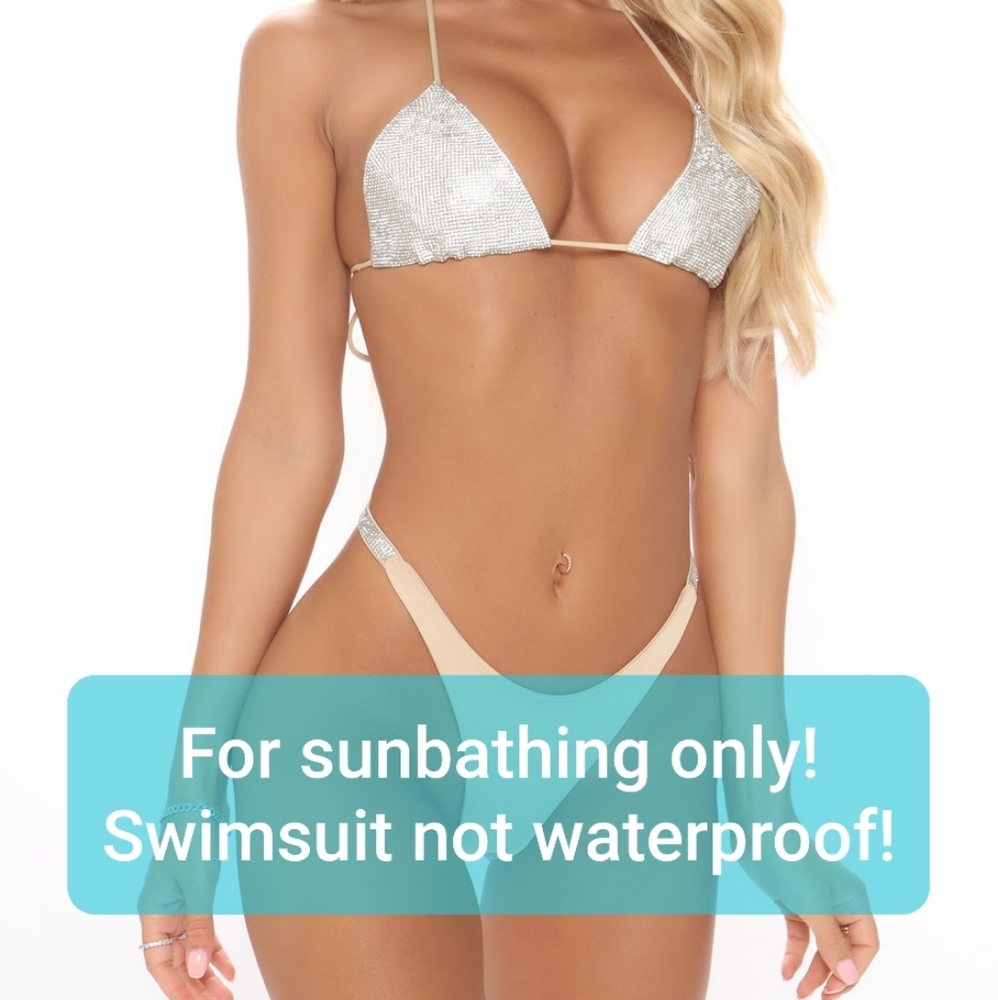 Star of the Show 😎Rhinestone 2 Piece Sun wear sexy not for water